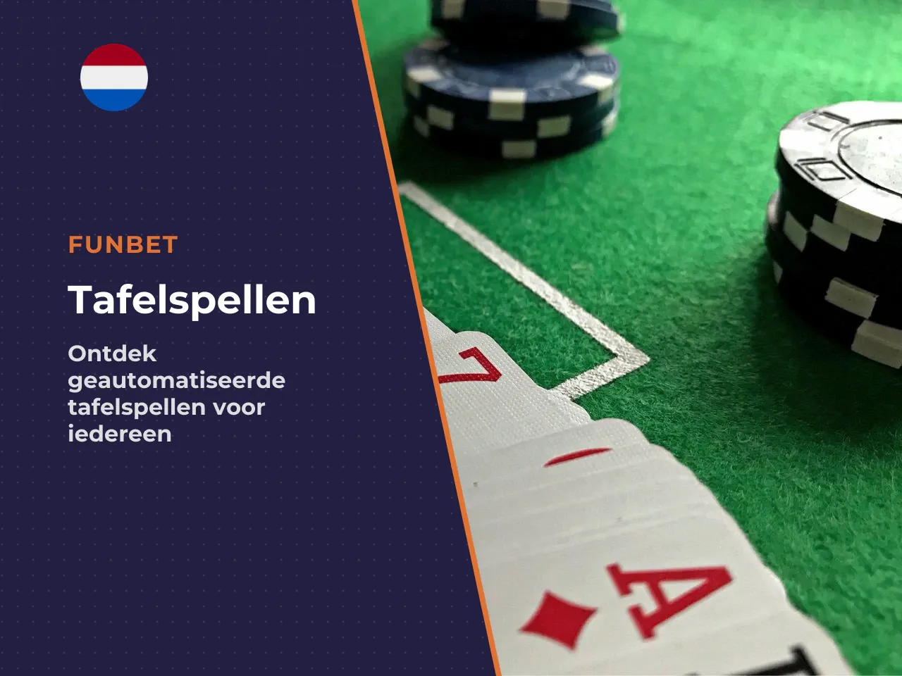 Tafelspellen en gameproviders bij Funbet. Naast