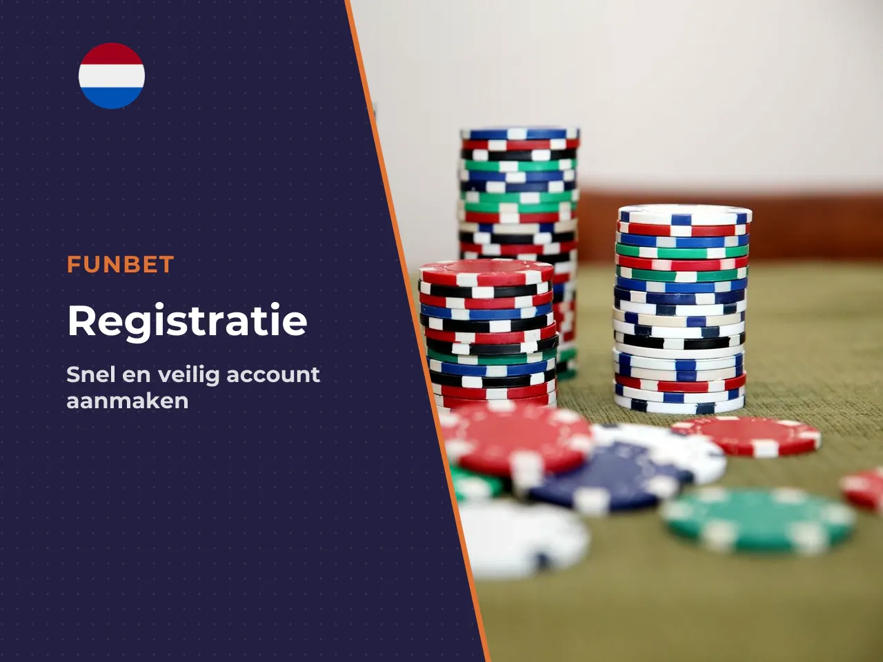 Registreren en een Funbet-account bevestigen. Een