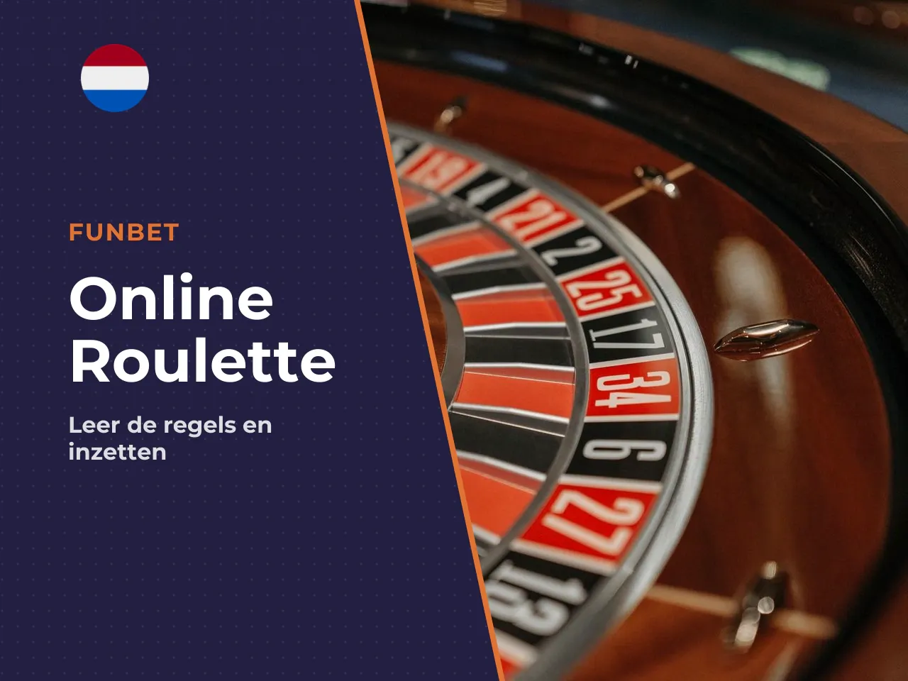 Het roulettewiel, de bal en het