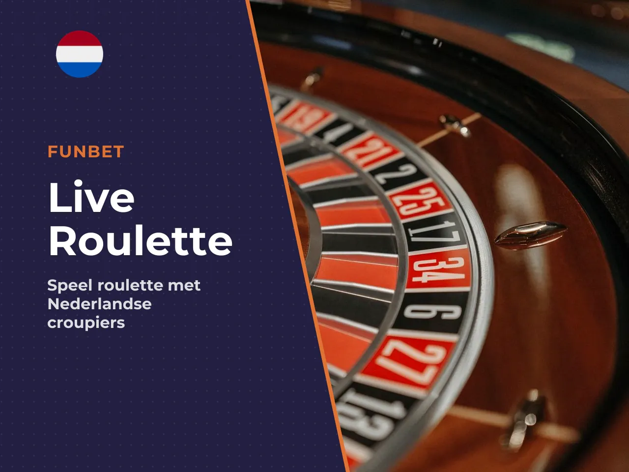 Nederlandstalige live roulette. Voor Nederlandse spelers