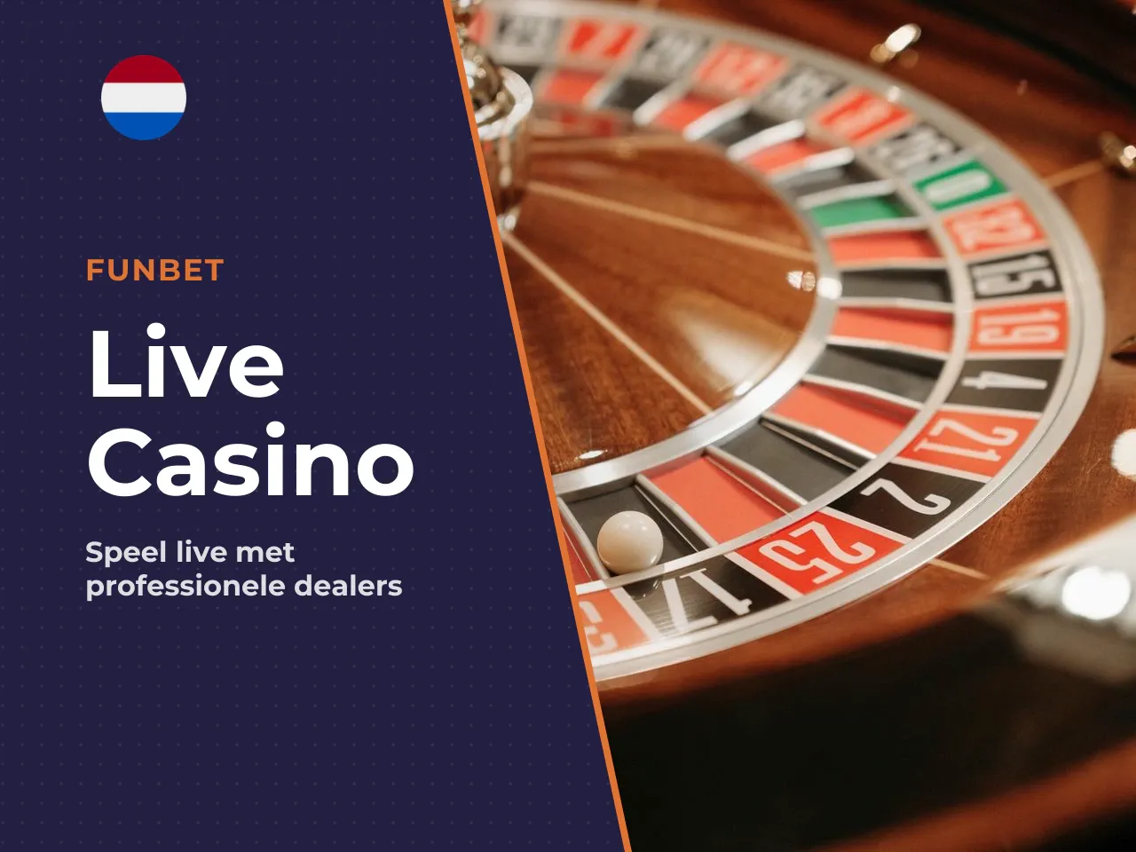 Live casino bij Funbet casinospellen met